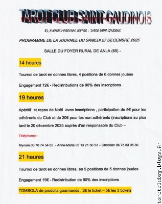 PROGRAMME DE LA JOURNEE DE NOËL 2025