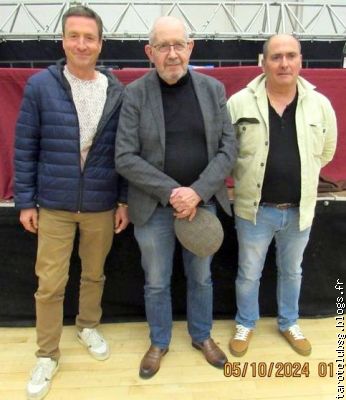 Thierry, Cyrille et Pierre vainqueurs du tournoi triplettes